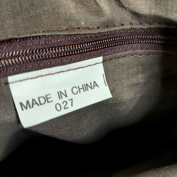 Brown Leather Patchwork Satchel Hand Bag - Picture 9 of 15